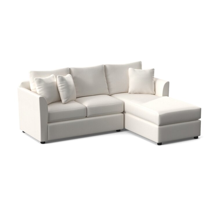 White sectional store wayfair